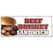 Signmission BEEF BRISKET SANDWICH BANNER SIGN slow cooked bar b que texas smoked B-120 Beef Brisket Sandwich - alternate 1